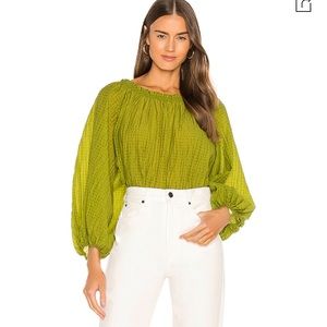 Free People Alicia Top In Lace Fern NWT